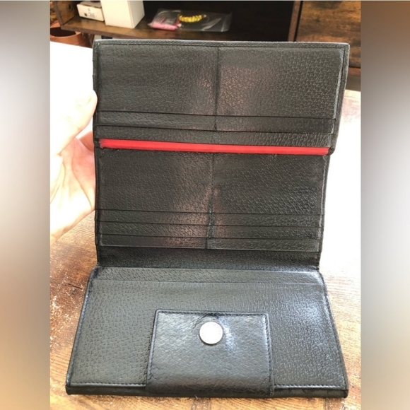 Bulgari trifold wallet-Newly restored authentic black Bulgari *HOST PICK* - Picture 6 of 15